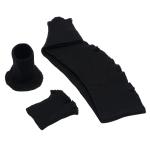 Комплект тонкий (100% акрил), подвяз 40см в 2 сложения *10см + 2 манжета 6,5см*9,5см) в-01 черный