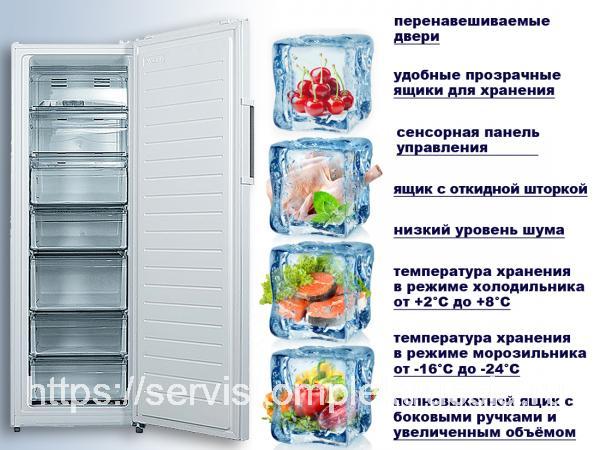 Морозильная камера WILLMARK UFR-312MNF (261л. , No Frost, дисплей, темп ...