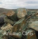 Глыбы ландшафтные сланец зеленый бутовый