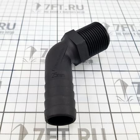 Штуцер угловой из нейлона TruDesign 90572 25 мм 120° 1