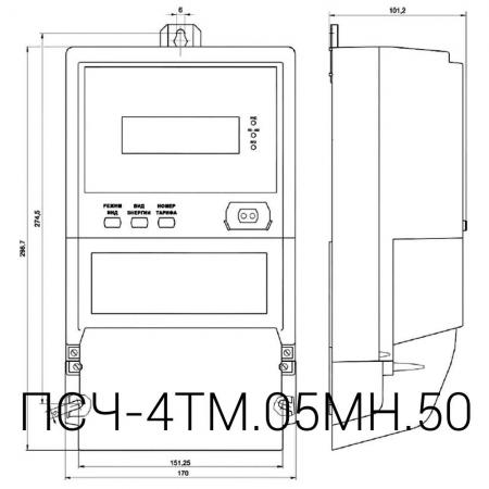 Счетчик электроэнергии ПСЧ-4TM. 05MH. 50 купить по цене 19999 ₽ в ...