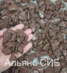 Галька из натурального камня цвет шоколад (20 кг) фр. 20-40 мм