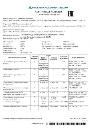 Пропан-бутан автомобильный (ПБА) купить по цене 56500 ₽ в Казани на ...