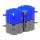 Понтон пластиковый SF II 500x500x400, серый