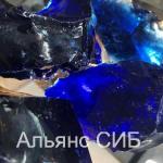 Декоративное стекло Эрклез Темно-синий