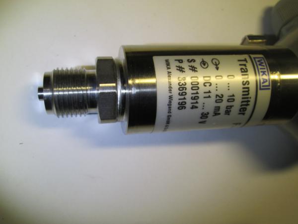 WIKA PRESSURE TRANSMITTER 0-10bar Преобразователь давления. купить по ...