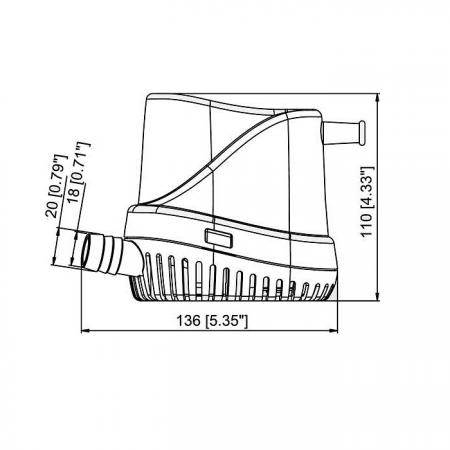 Насос осушительный с датчиком для откачки воды TMC 500GPH TMC30605-12V ...