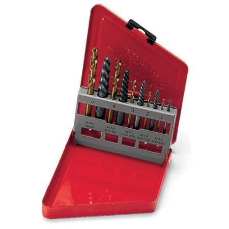 Набор EXD10 экстракторов и сверл Snap-on для откручивания сломанных ...