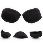 3110 Чашки для бюстгальтера с острым уступом с наполнением и эфф. push-up, р.42 черный