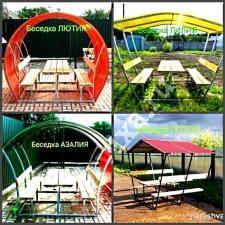 Беседки из поликарбоната металлические с доставкой