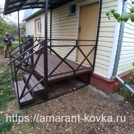 Перила крест накрест