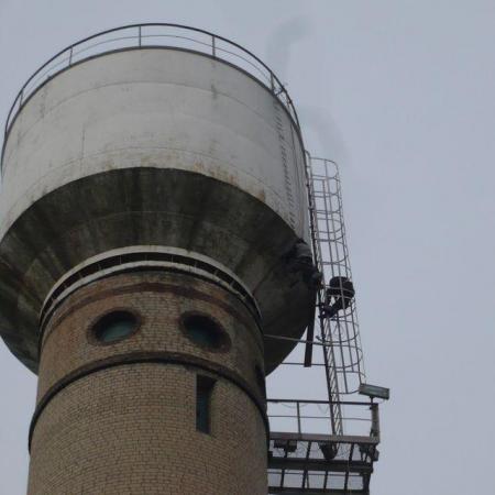 Лестница-стремянка Л-2 (H=3000) с ограждением дугообразным для ...