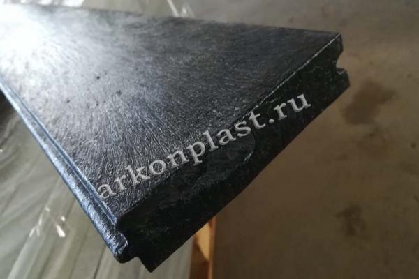 Пластиковая доска для пола (шпунтовка) 30х130х2000 Черный купить в ...
