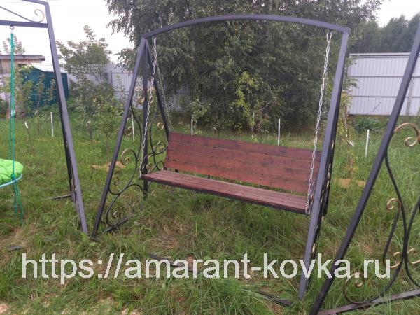 Садовые качели "Стандарт" купить в Москве по цене 27000 ₽ - ООО Амарант