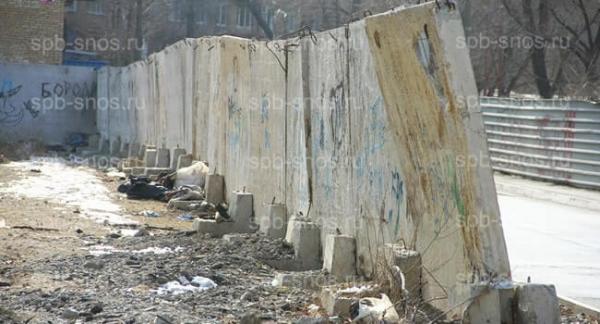 Демонтаж бетонного забора купить по цене 500 руб. в Санкт-Петербурге на ...