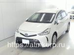 Минивэн 7 мест гибрид Toyota Prius Alpha кузов ZVW40W модификация G гв 2017 пробег 34,1 т.км белый