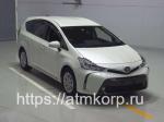 Минивэн 7 мест гибрид Toyota Prius Alpha кузов ZVW40W модификация G Safety Sense гв 2018 пробег 82 т.км белый