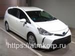 Минивэн гибрид Toyota Prius Alpha кузов ZVW41W модификация G гв 2018 пробег 33 т.км белый