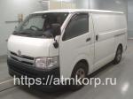 Авторефрижератор микроавтобус категории B Toyota Hiace Van кузов KDH201V модификация Chilling Refrigerator гв 2013 салон 3 места грузопод 1.25 тн двухсторонняя разгрузка пробег 95 т.км белый
