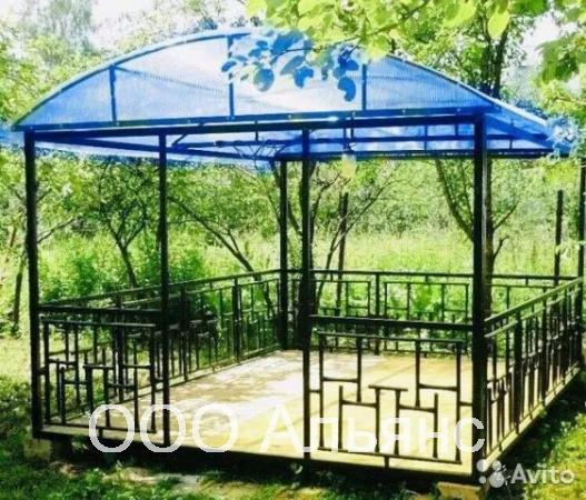 Металлическая беседка разборная «Радуга» 3*3*2 купить по цене 40178 ₽ в ...