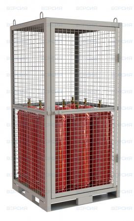 Клеть для хранения пропановых газовых баллонов КДР-02 (9 баллонов ...