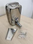 Дозатор для жидкого мыла антивандальный DM 1000 ml.(нержавеющая сталь)
