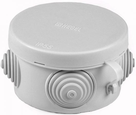 ХЕГЕЛЬ КР-2601-И коробка распаячная d=65мм h=40мм IP55 / HEGEL КР-2601 ...