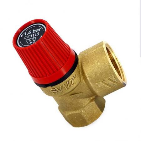 Клапан предохранительный угловой пружинный с р/под Ру-16 Т--40 до 450 ж ...