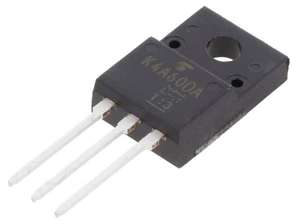 Транзистор: N-MOSFET, полевой, 600В, 3, 5А, 35Вт, SC67 TOSHIBA TK4A60DA ...