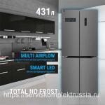 Холодильник WILLMARK MDC-607D (431л,Side-By-Sidе,Total NoFrost,LEDдисп.,A+,DarkInox.)