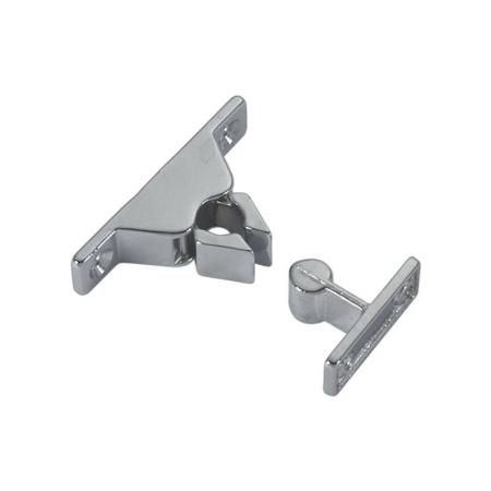 Фиксатор дверей Foresti&Suardi 165. L 60x13x37мм подпружиненный из ...