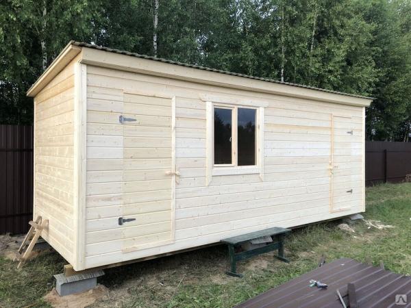 Бытовка деревянная для дачи и стройки 5*2. 3 метра купить по цене 85000 ...