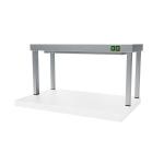 Полка тепловая настольная, 800х400х400мм, 1 уровень сплошной, открытая, нерж.сталь 430, ИК подогрев