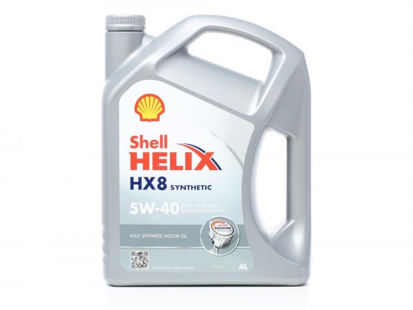 Моторное синтетическое масло Shell Helix HX8 Synthetic 5W40 4L купить ...