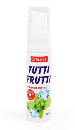Гель-смазка Tutti-frutti со вкусом сладкой мяты - 30 гр. купить по цене ...