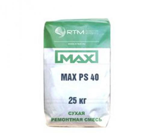 MAX PS 4 (МАХ-PS-40) безусадочная ремонтная литьевая смесь для ...