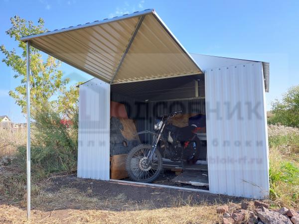 Сарай (хозблок) сборный металлический СИМ Техник 3*3, 5*2, 1 метра ...