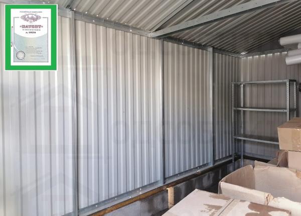 Сарай (хозблок) сборный металлический СИМ Техник 3*5*2, 1 метра купить ...