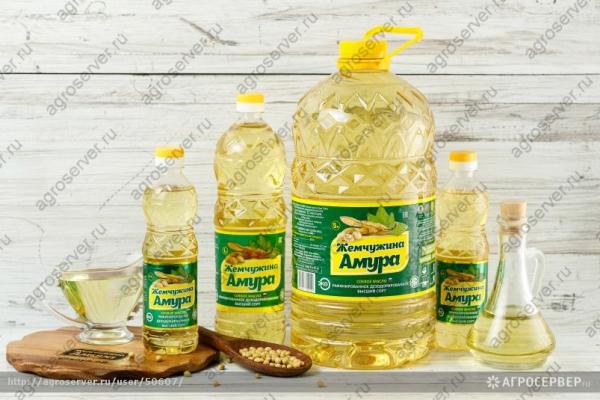 Соевое масло рафинированное и дезодорированное Жемчужина Амура 5л ...