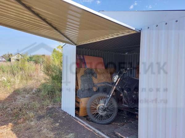 Сарай (хозблок) сборный металлический СИМ Техник 3*4*2, 1 метра купить ...