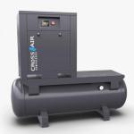 Винтовой компрессор 1.2м3/мин, ресивер 500л, 8 Бар, 7.5кВт, с частотным регулированием, CROSSAIR CAVF7.5-8GA-500