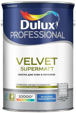 DULUX Velvet Supermatt база BW белая краска бархатисто-матовая для стен ...