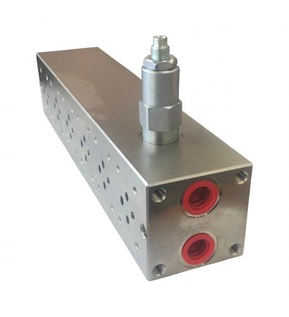 Плита монтажная BZ-03-6-Y (10-300BAR) с клапаном 6-ти местная (CETOP 3)