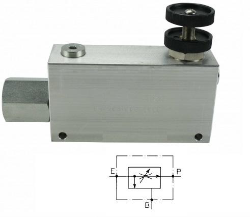 004.007. OXO трехлинейный регулятор расхода 3/4" DN11