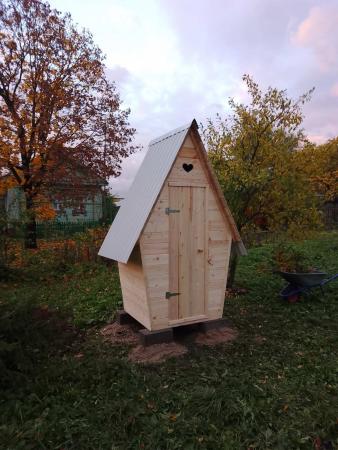 Туалет дачный деревянный домик купить по цене 16000 ₽ в Ярославле на ...