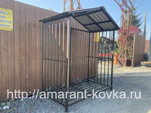 Дровник уличный из металла купить по цене 22500 ₽ в Москве на ...