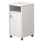 Тумба прикроватная разборная метал., на меб. колесах, с открытой нишей МСК-621