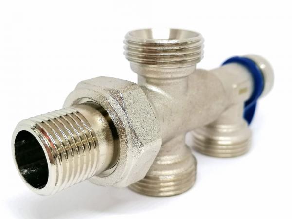 Узел для нижнего подключения радиатора TIM 1/2"х3/4" (для двухтрубных ...