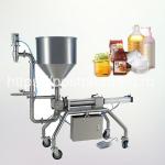 Объемный поршневой дозатор с загрузочным бункером для густых продуктов