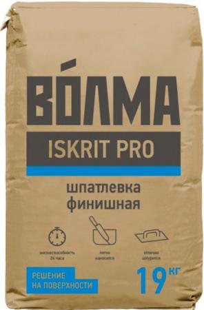 ВОЛМА Искрит Про шпаклевка финишная (19кг) / ВОЛМА Iskrit Pro шпатлевка ...